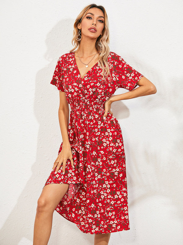 Boho Floral Square Neck Maxi Dress – Lightweight, Flowy & Chic