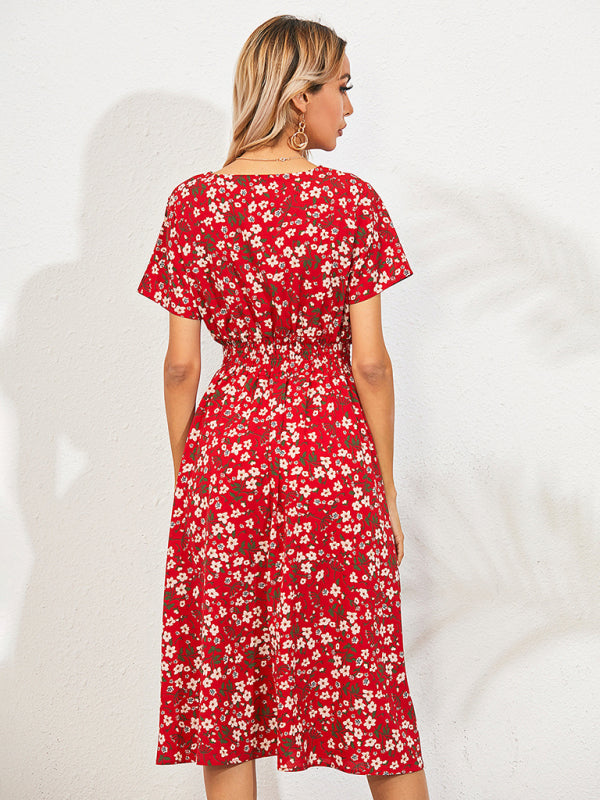 Boho Floral Square Neck Maxi Dress – Lightweight, Flowy & Chic