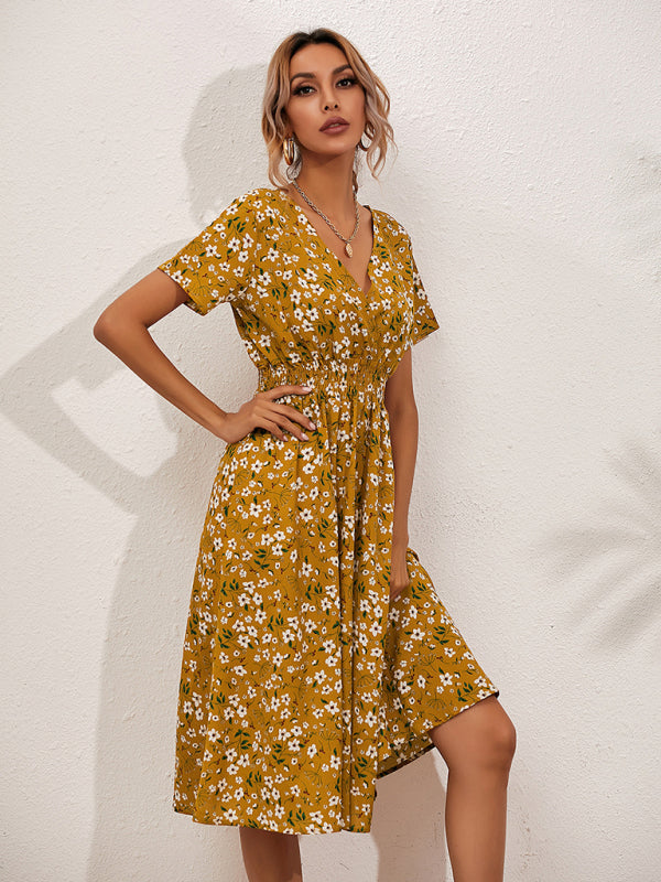 Boho Floral Square Neck Maxi Dress – Lightweight, Flowy & Chic