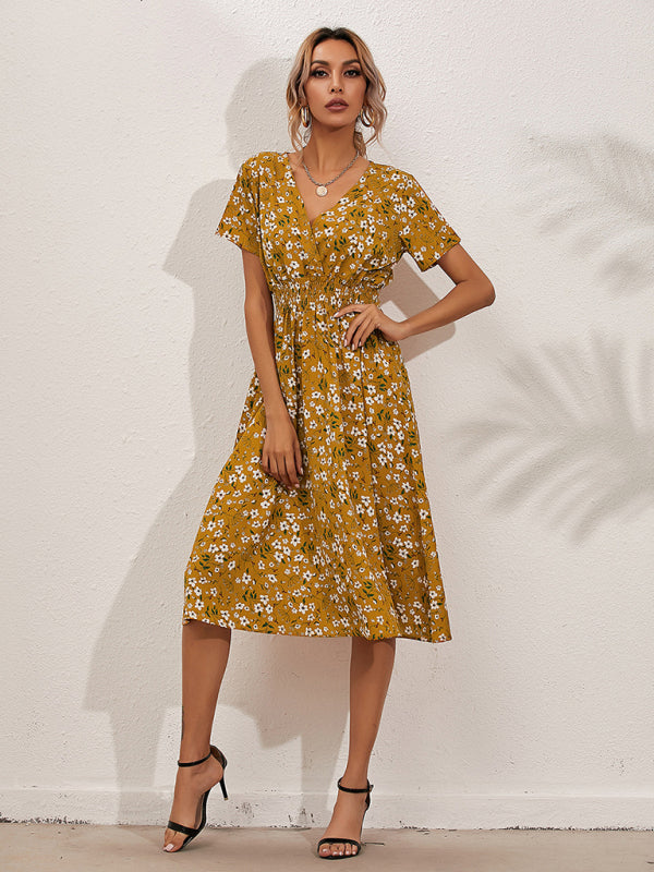 Boho Floral Square Neck Maxi Dress – Lightweight, Flowy & Chic