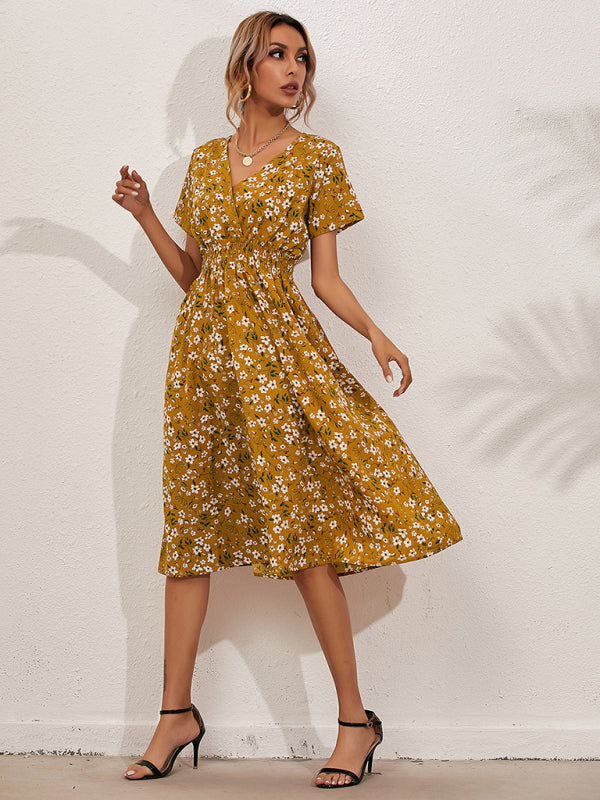 Boho Floral Square Neck Maxi Dress – Lightweight, Flowy & Chic