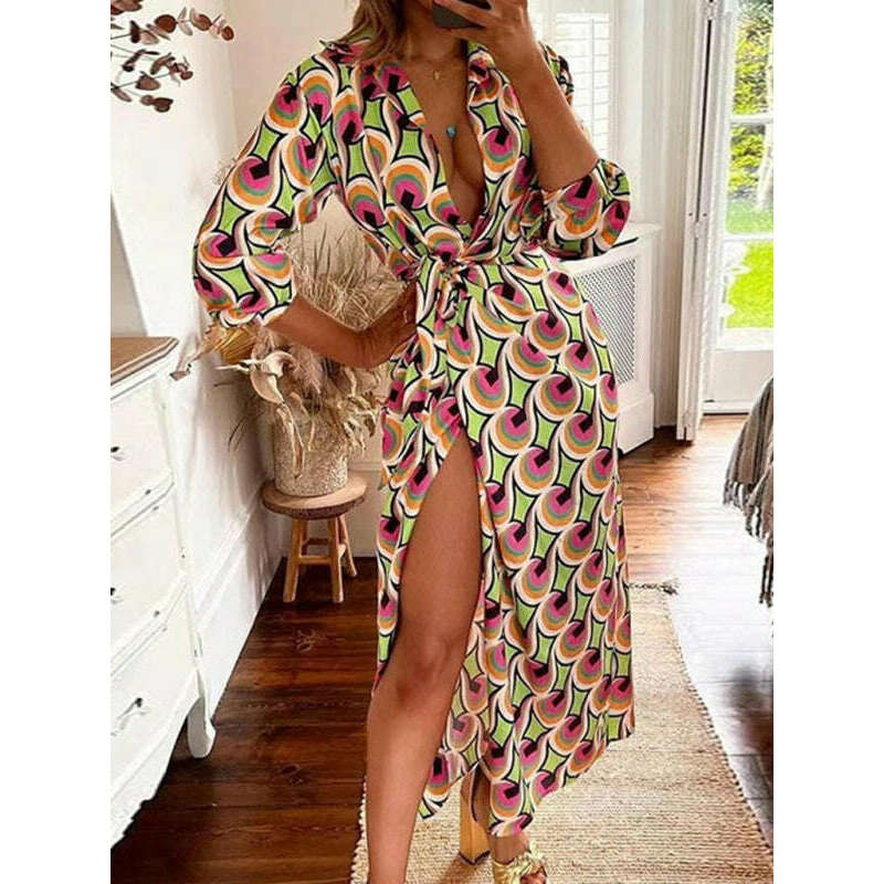 printed-lantern-sleeve-v-neck-midi-dress-with-tie-slit-contrast-colorsmiling-maria---everything-for-women-34664497
