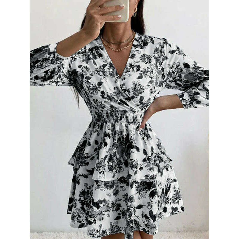 pleated-v-neck-long-sleeve-woven-dress-–-floral-print-romantic-fitsmiling-maria---everything-for-women-34659576