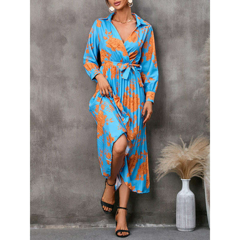 printed-long-sleeve-midi-dress-with-lapel-collarsmiling-maria---everything-for-women-34658281