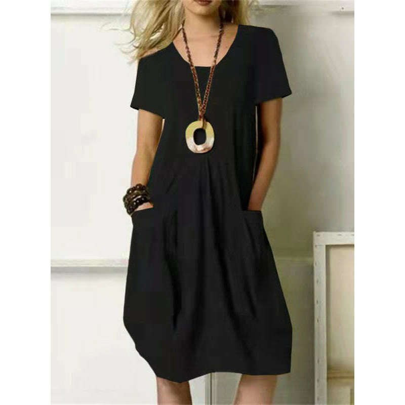loose-fit-midi-swing-dress-with-pockets-–-short-sleeves-round-necksmiling-maria---everything-for-women-34648407