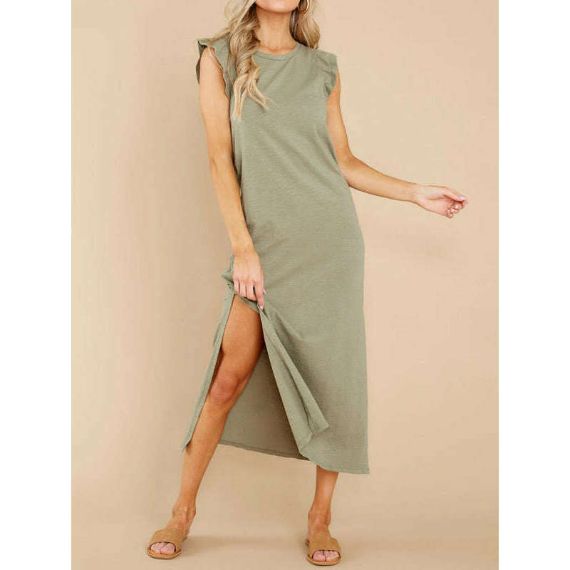 sleeveless-knit-a-line-midi-dress-–-soft-polyester-round-necksmiling-maria---everything-for-women-34655060