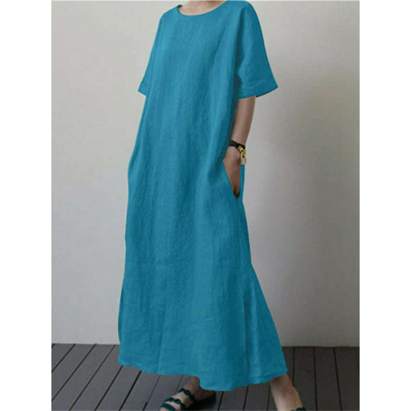 cotton-linen-belted-midi-dress-–-relaxed-fit-side-slit-short-sleevessmiling-maria---everything-for-women-34647767