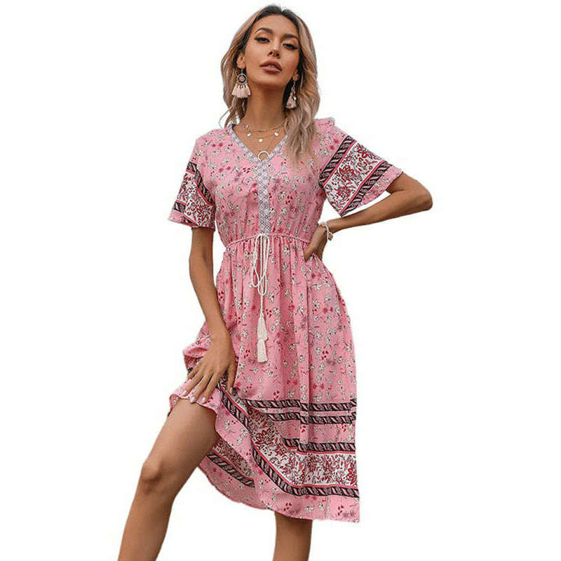 bohemian-v-neck-short-sleeve-floral-dress-–-lightweight-flowy-fitsmiling-maria---everything-for-women-34657973