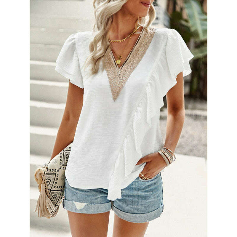 womens-v-neck-ruffle-short-sleeve-blousesmiling-maria---everything-for-women-34700293