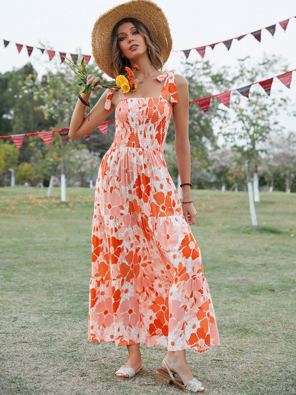 Floral Sleeveless Vacation Maxi Dress – Lightweight Boho Resort Style
