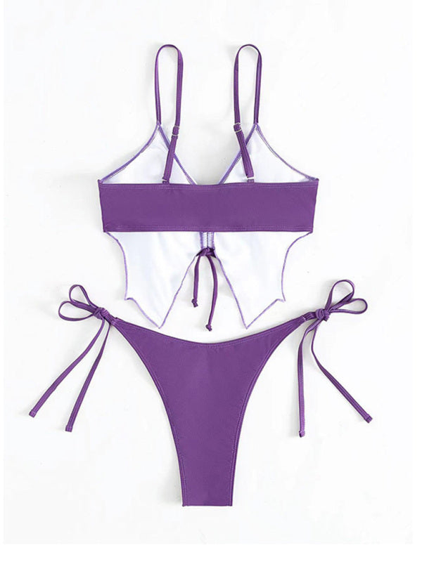 Butterfly Print Bikini Set – Stretch Fabric & Flattering Fit for Beach Days