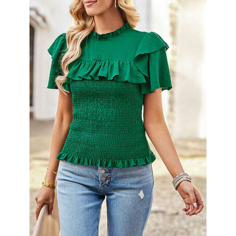 womens-elegant-ruffle-short-sleeve-blousesmiling-maria---everything-for-women-34700049
