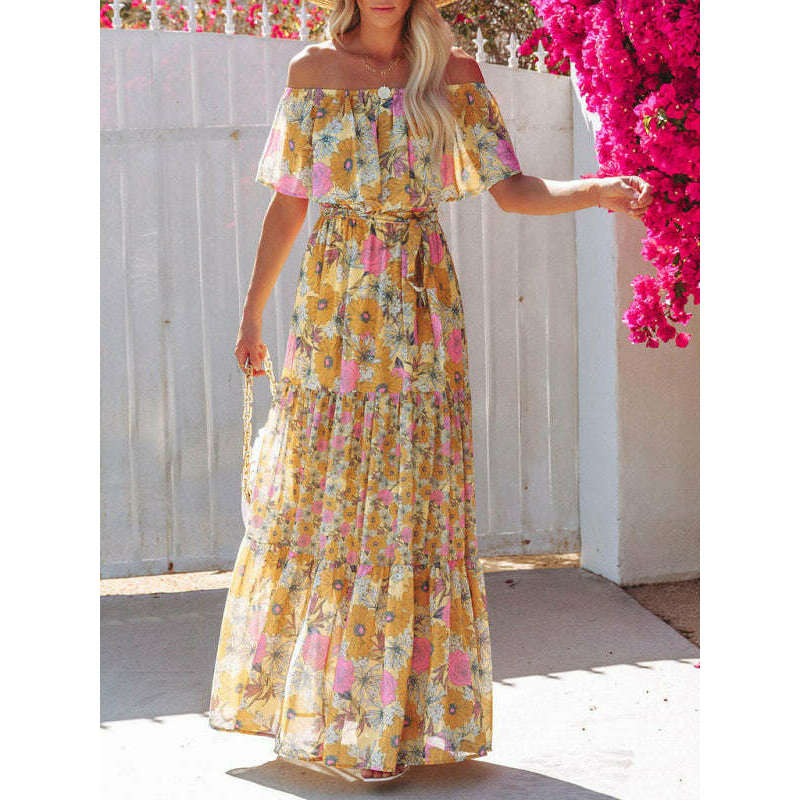 one-shoulder-printed-long-swing-dresssmiling-maria---everything-for-women-34669176