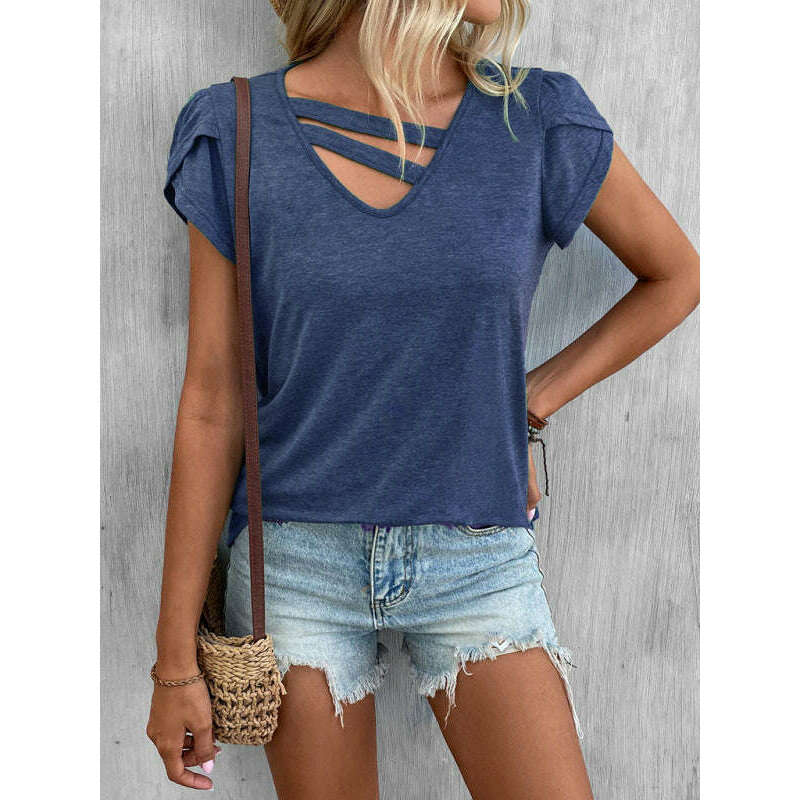 womens-v-neck-petal-sleeve-loose-t-shirtsmiling-maria---everything-for-women-34694495