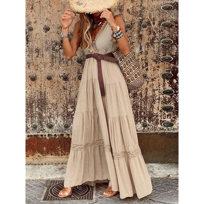 elegant-french-v-neck-midi-maxi-dress-–-high-waist-cotton-blendsmiling-maria---everything-for-women-34654819