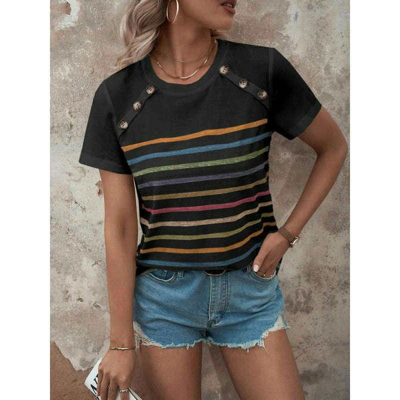 womens-striped-button-short-sleeve-casual-topsmiling-maria---everything-for-women-34693618