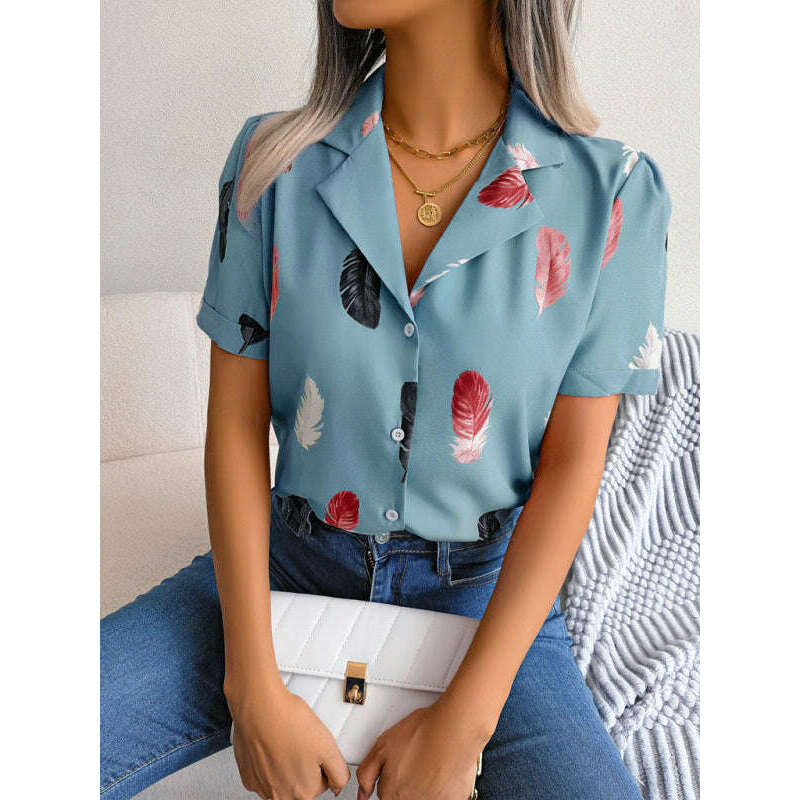 womens-feather-print-short-sleeve-shirtsmiling-maria---everything-for-women-34698836