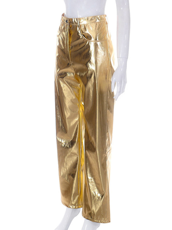 High Waist PU Leather Pants – Smiling Maria