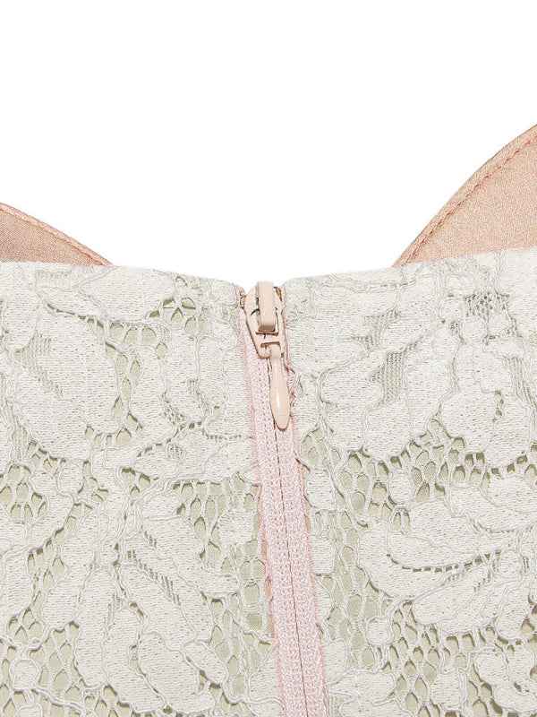 Lace Babes Camisole Fishbone Top – Sexy Knit Fit with Bust Support