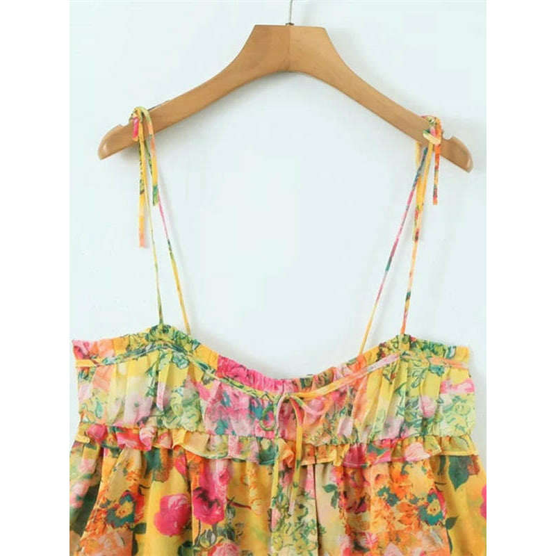 floral-color-block-lace-up-sling-dress-–-niche-french-style-with-ruffle-trimsmiling-maria---everything-for-women-34658261