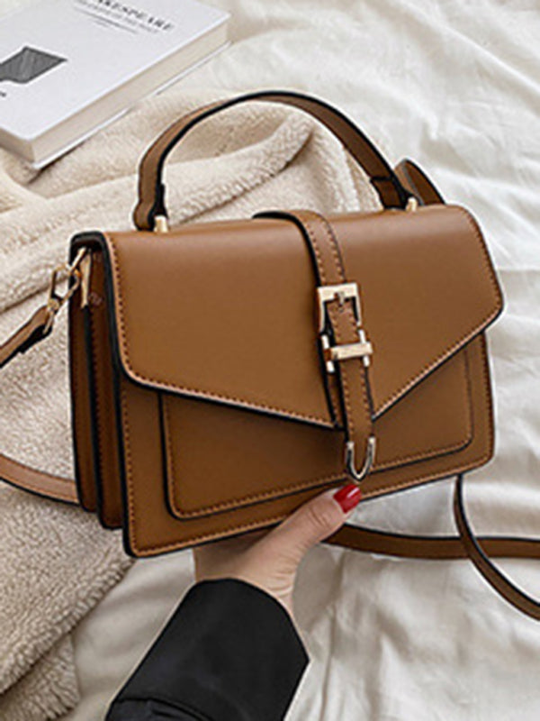 Retro PU Leather Crossbody Shoulder Bag