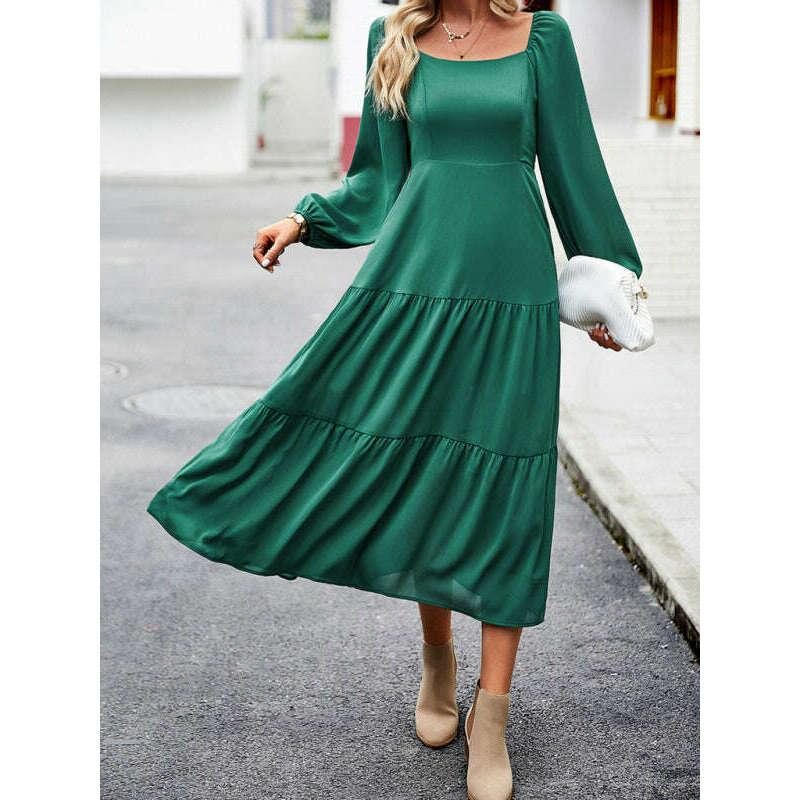 graceful-multi-layer-long-skirt-with-square-neckline-–-spring-elegancesmiling-maria---everything-for-women-34654215