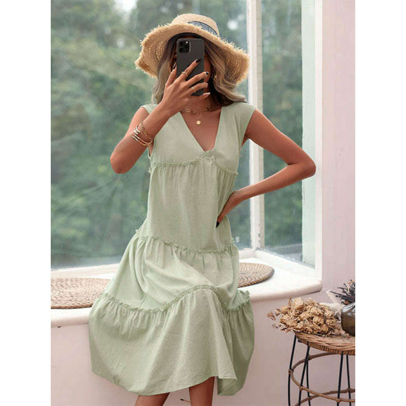 solid-sleeveless-woven-dress-–-elegant-fit-for-spring-summer-greensmiling-maria---everything-for-women-34654088