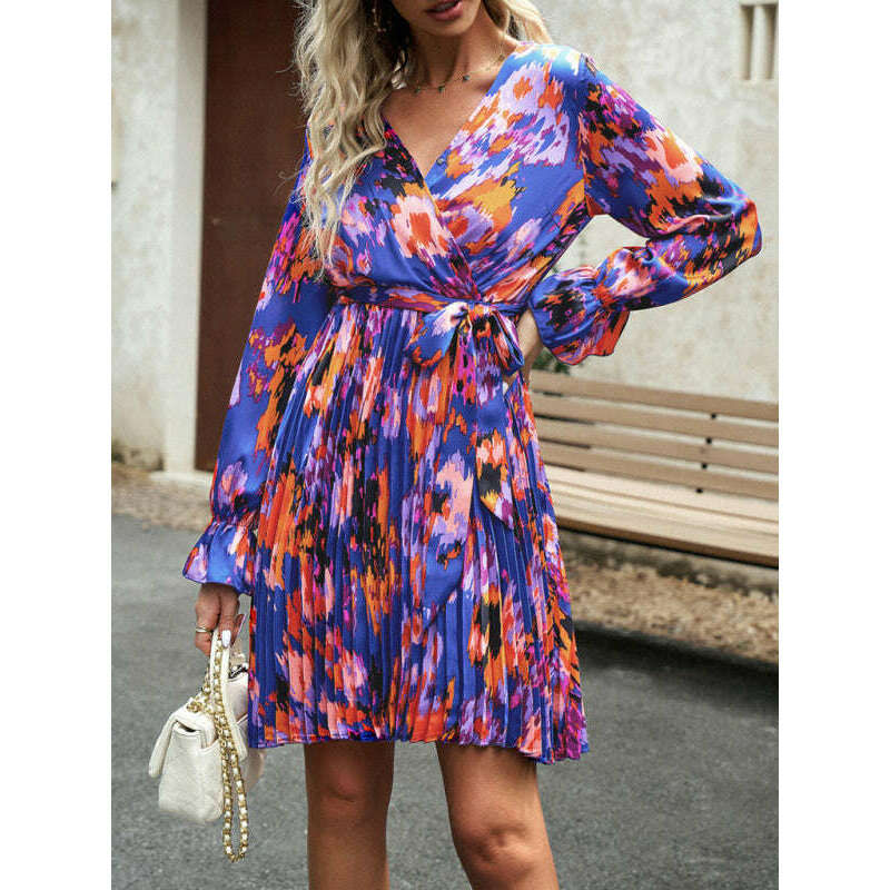 فستان متوسط الطول منسوج بنقشة زهرية – أناقة الربيع مع قليل من المرونة ابتسامة ماريا - كل شيء للنساء 34652111