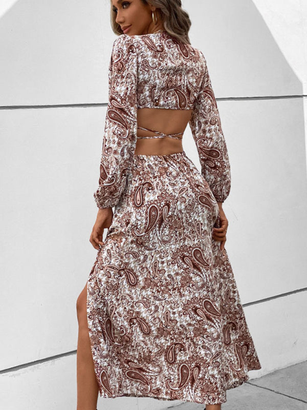 Waistless Woven Suit Skirt – Coffee Color, Spring-Summer Leisure Dress