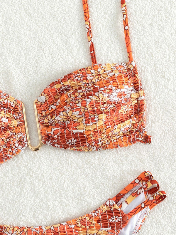 Boho Triangle Bikini Set – Fashion Print Two-Piece for Spring & Summer