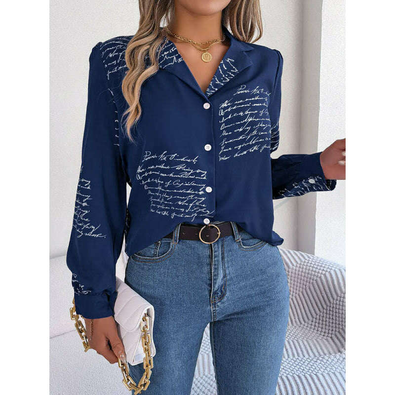 womens-letter-print-blazer-collar-shirtsmiling-maria---everything-for-women-34699006