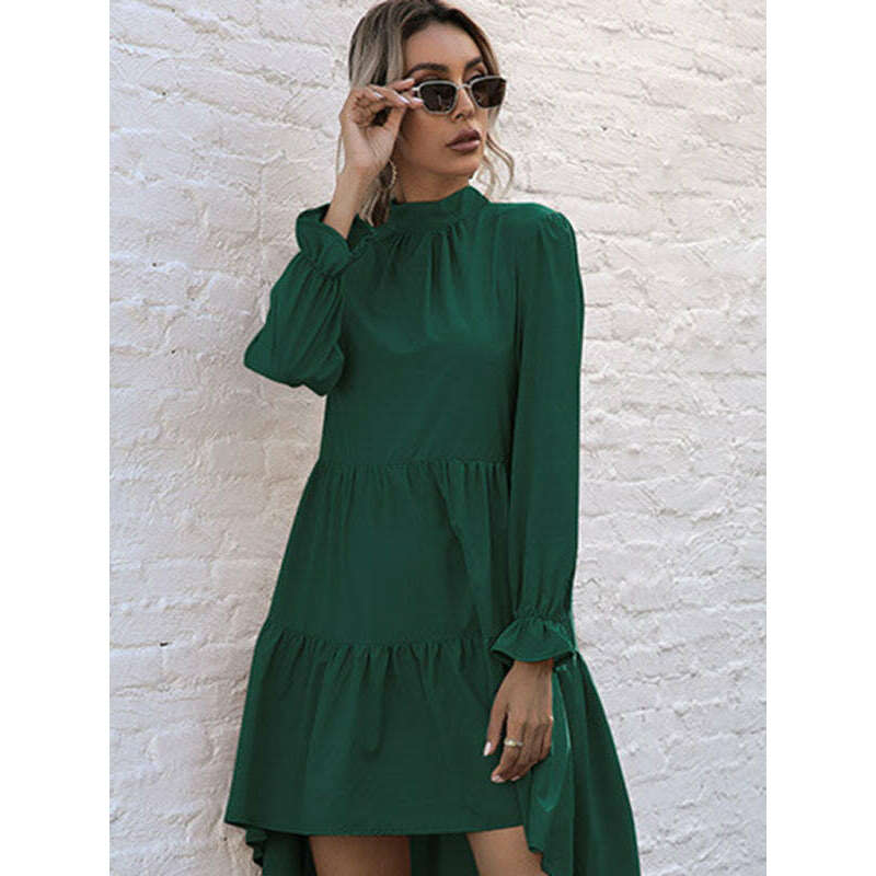 solid-long-sleeve-irregular-half-turtleneck-dress-–-elegant-woven-fitsmiling-maria---everything-for-women-34653759