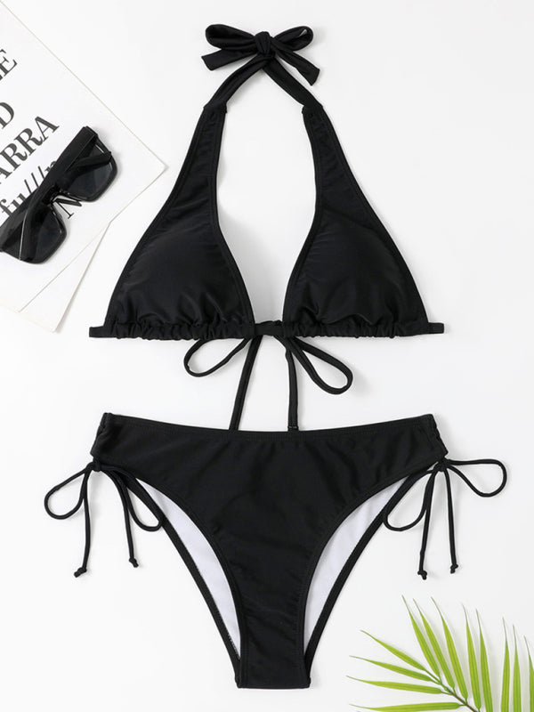 Strappy Self-Design Knit Bikini Set – Sleek, Sexy & Supportive Fit