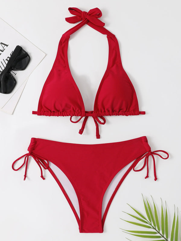 Strappy Self-Design Knit Bikini Set – Sleek, Sexy & Supportive Fit