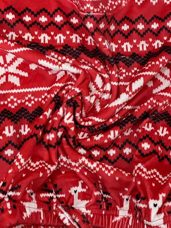 Women's Christmas Lounge Set – Long-Sleeved Sweatshirt & Shorts