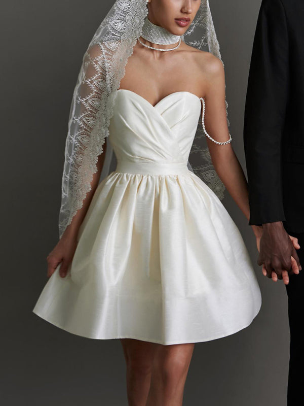 Rhinestone Pleated Suspender Dress – Sexy & Elegant