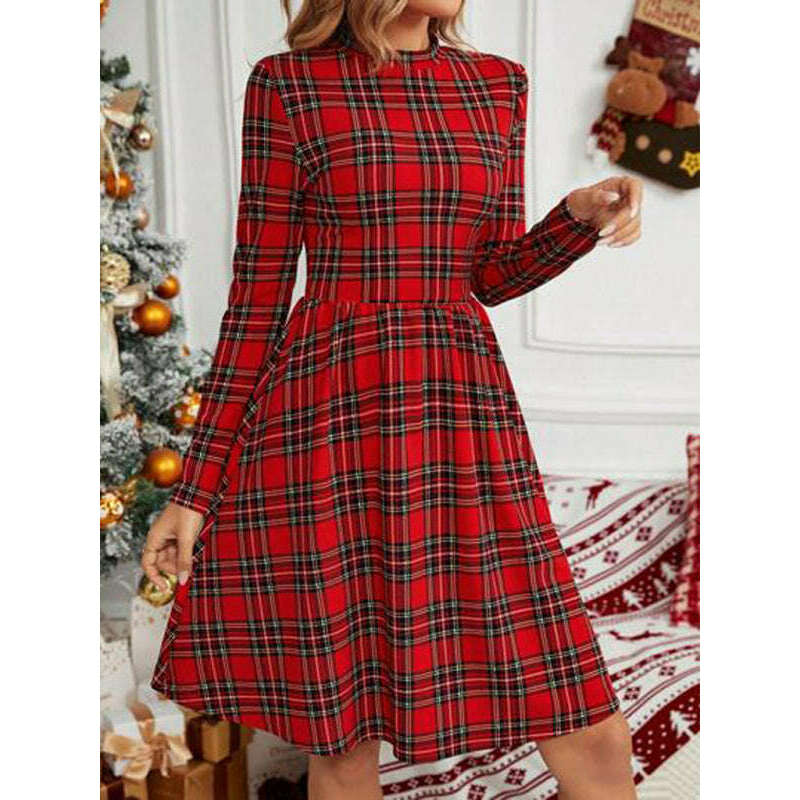 plaid-turtleneck-long-sleeve-christmas-dresssmiling-maria---everything-for-women-34646429