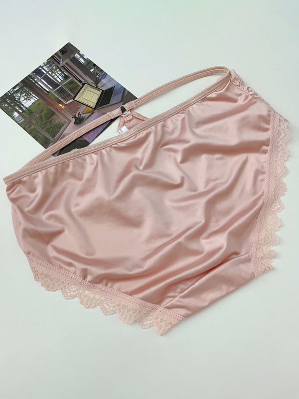 Lace Trim Low Waist Seamless Panties – Sexy Self Design Lingerie
