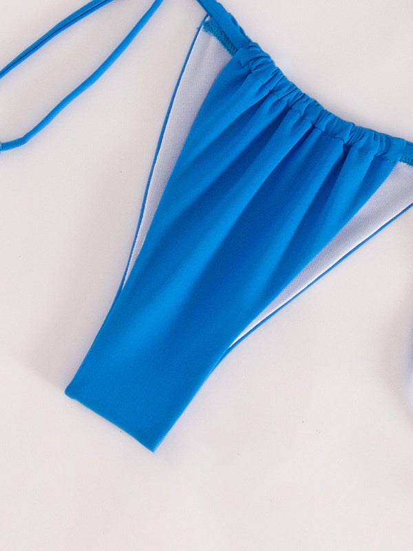 Solid Color Tube Top Bikini Set – Sexy Strapless Two-Piece for Summer