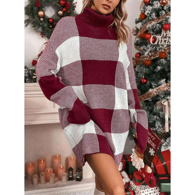plaid-turtleneck-sweater-dress-–-holiday-knitwearsmiling-maria---everything-for-women-34685161