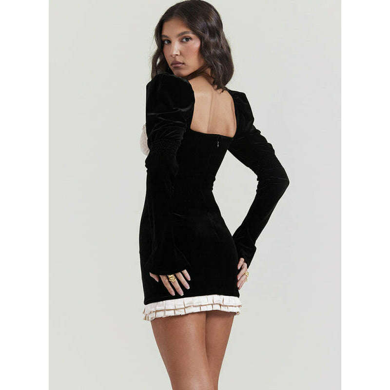 velvet-square-neck-long-sleeve-bodycon-dresssmiling-maria---everything-for-women-34681668