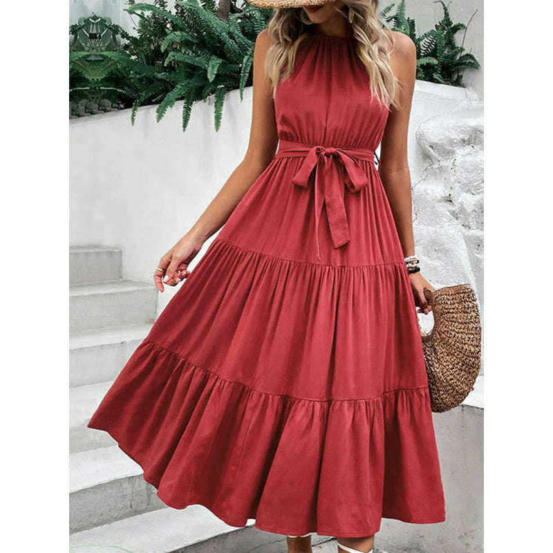 halterneck-solid-mid-length-dress-–-wine-red-rayon-sundresssmiling-maria---everything-for-women-34653132
