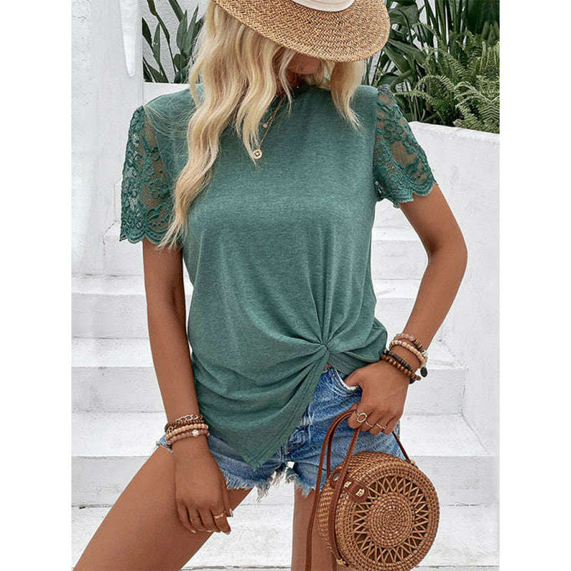 womens-lace-patchwork-knotted-t-shirtsmiling-maria---everything-for-women-34694033