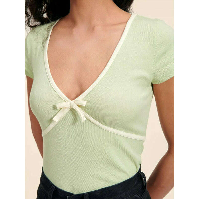 womens-deep-v-slim-fit-cotton-knit-teesmiling-maria---everything-for-women-34693965