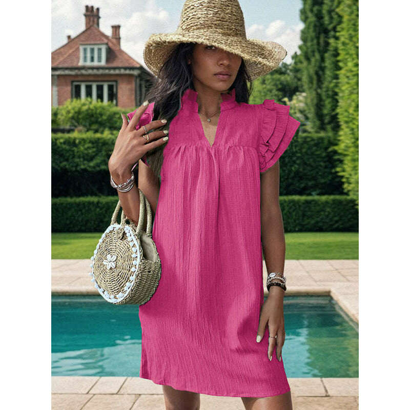 womens-stand-collar-solid-color-woven-dress-–-lightweight-spring-summer-stylesmiling-maria---everything-for-women-34652850