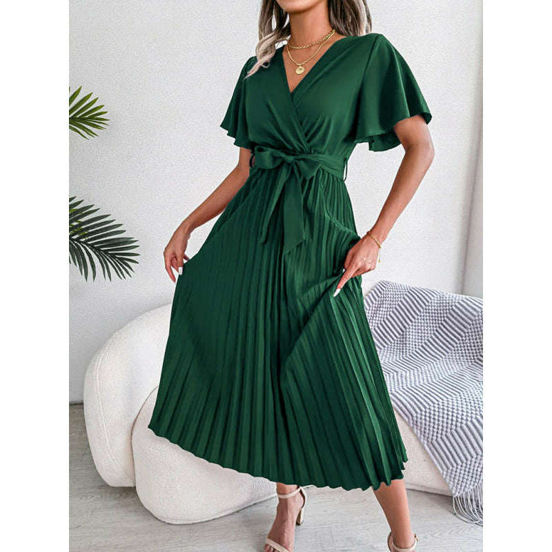 pleated-crossover-v-neck-chiffon-midi-dress-with-wide-hemsmiling-maria---everything-for-women-34656975