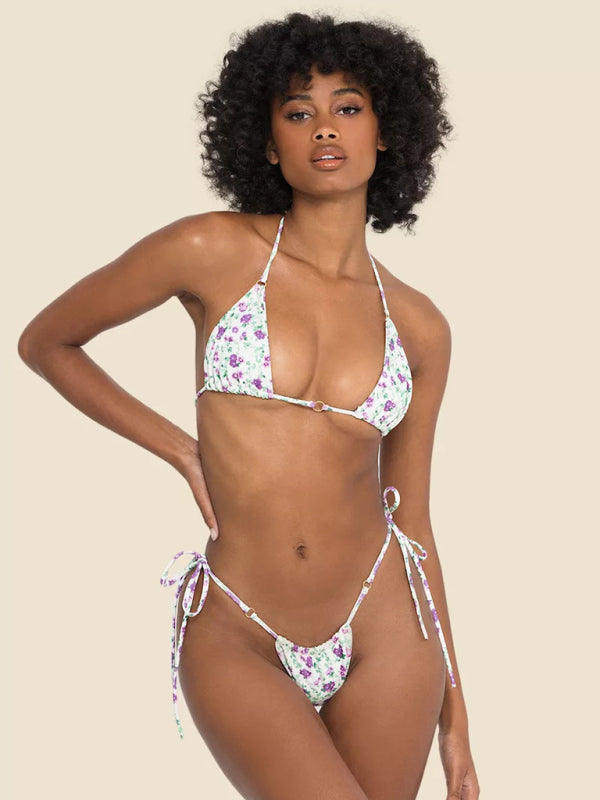 Metal Ring Strap Bikini Set – Two-Piece, Sexy Fit, Multiple Patterns