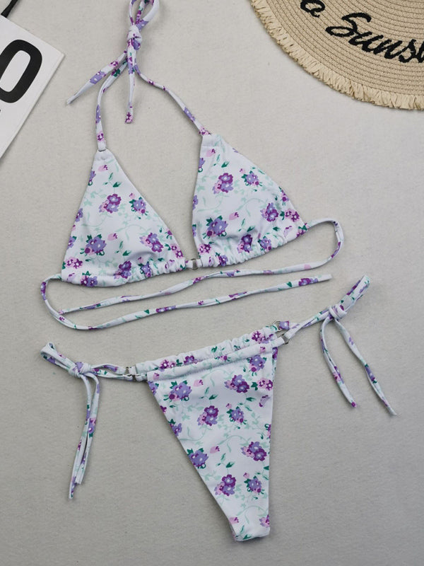 Metal Ring Strap Bikini Set – Two-Piece, Sexy Fit, Multiple Patterns