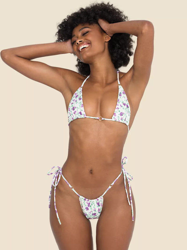 Metal Ring Strap Bikini Set – Two-Piece, Sexy Fit, Multiple Patterns