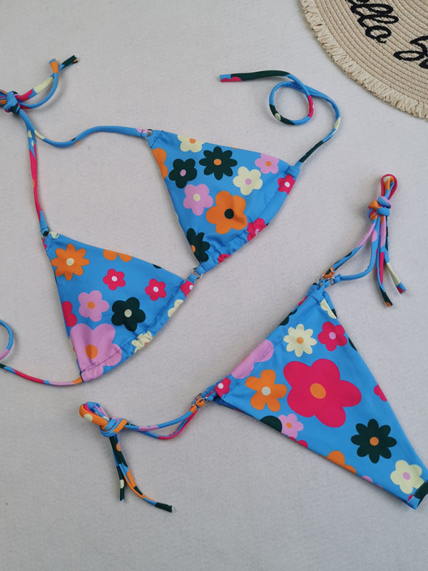 Metal Ring Strap Bikini Set – Two-Piece, Sexy Fit, Multiple Patterns